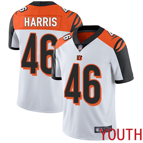 Cincinnati Bengals Limited White Youth Clark Harris Road Jersey NFL Footballl #46 Vapor Untouchable